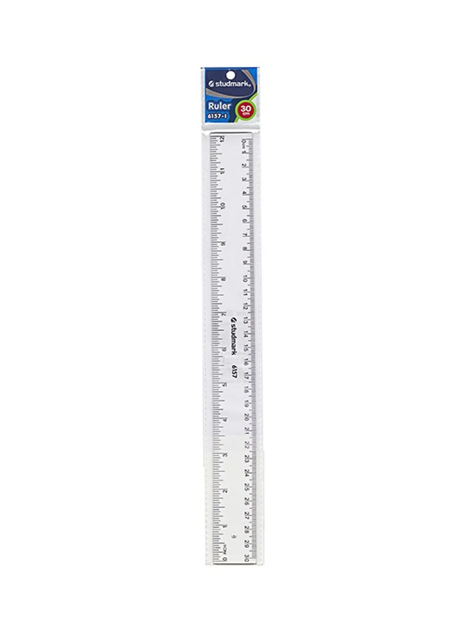 Regla Plástica Transparente Studmark 30 cm 1
