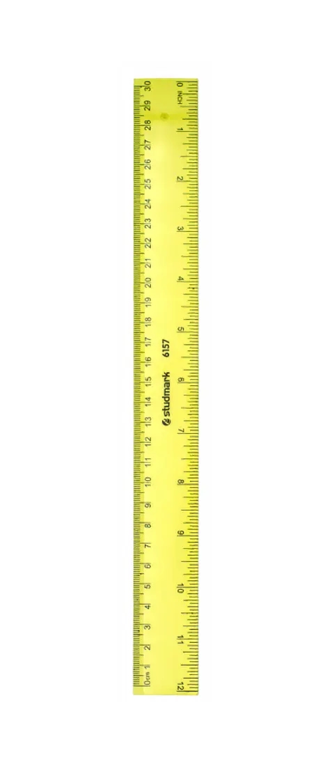 Regla Plástica Studmark 30 cm Colores Variados