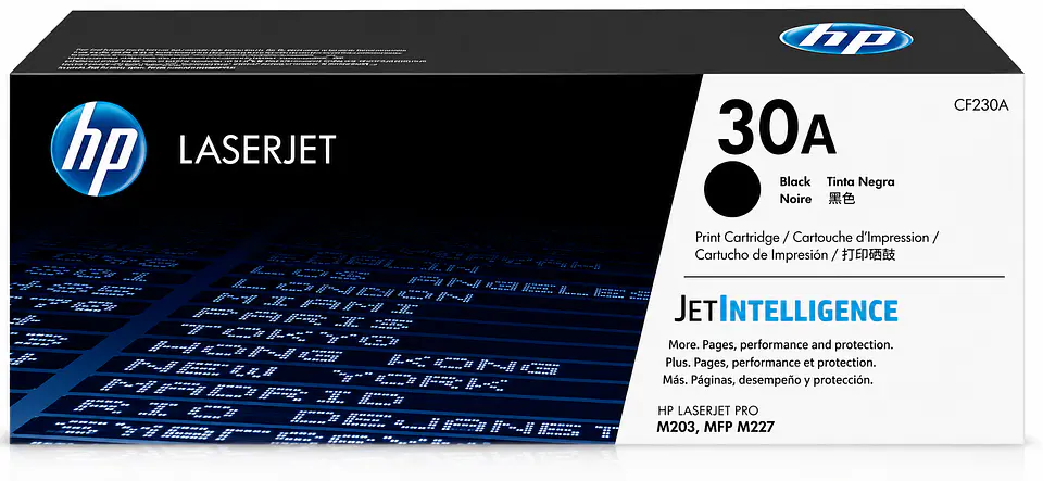 Tóner HP CF230A 30A Original Negro para LaserJet Pro M203 y M227 Rendimiento Estándar 1