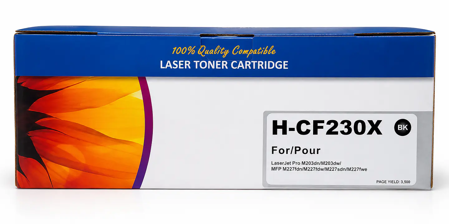 Tóner Compatible CF230X 30X Negro para HP LaserJet Pro M203 y M227 Alto Rendimiento 3,500 Páginas 1