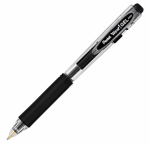 Bolígrafo Gel Pentel WOW! K437 0.7 mm Azul y Negro