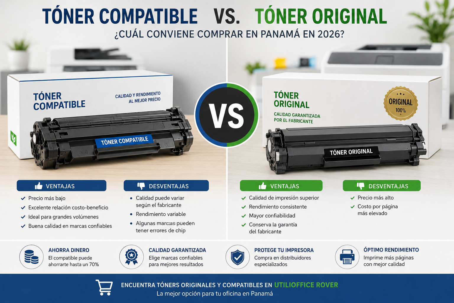 Tóner Compatible vs. Tóner Original: ¿Cuál Conviene Comprar en Panamá en 2026?