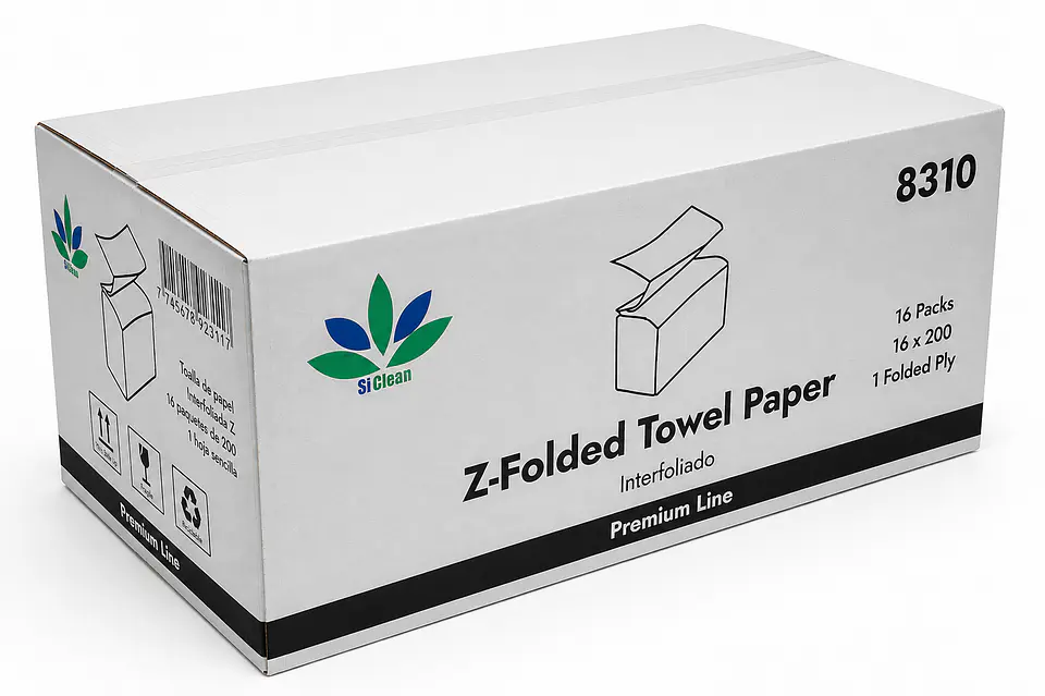 Papel Toalla Interfoliado SiClean 8310 3200 Hojas Hoja Sencilla 1