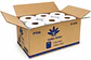 Caja de Papel Toalla Siclean 150 Metros Hoja Sencilla 6 y 12 Rollos - Miniatura 1