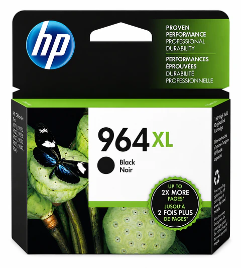Cartucho de Tinta HP 964XL Original de Alto Rendimiento para Impresoras HP OfficeJet Pro