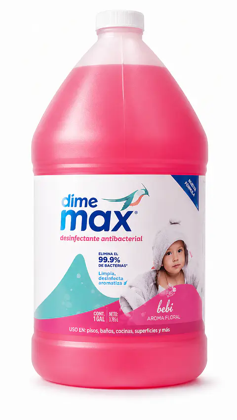 Desinfectante Antibacterial para Pisos Dimemax 1 Galón con Amonio Cuaternario