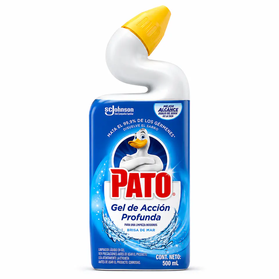 Gel Limpiador para Inodoro Pato Acción Profunda 500 ml 1
