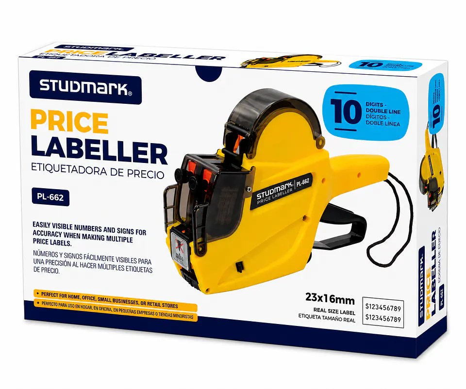 Etiquetadora Studmark 2 Líneas 10 Dígitos ST-PL662 1