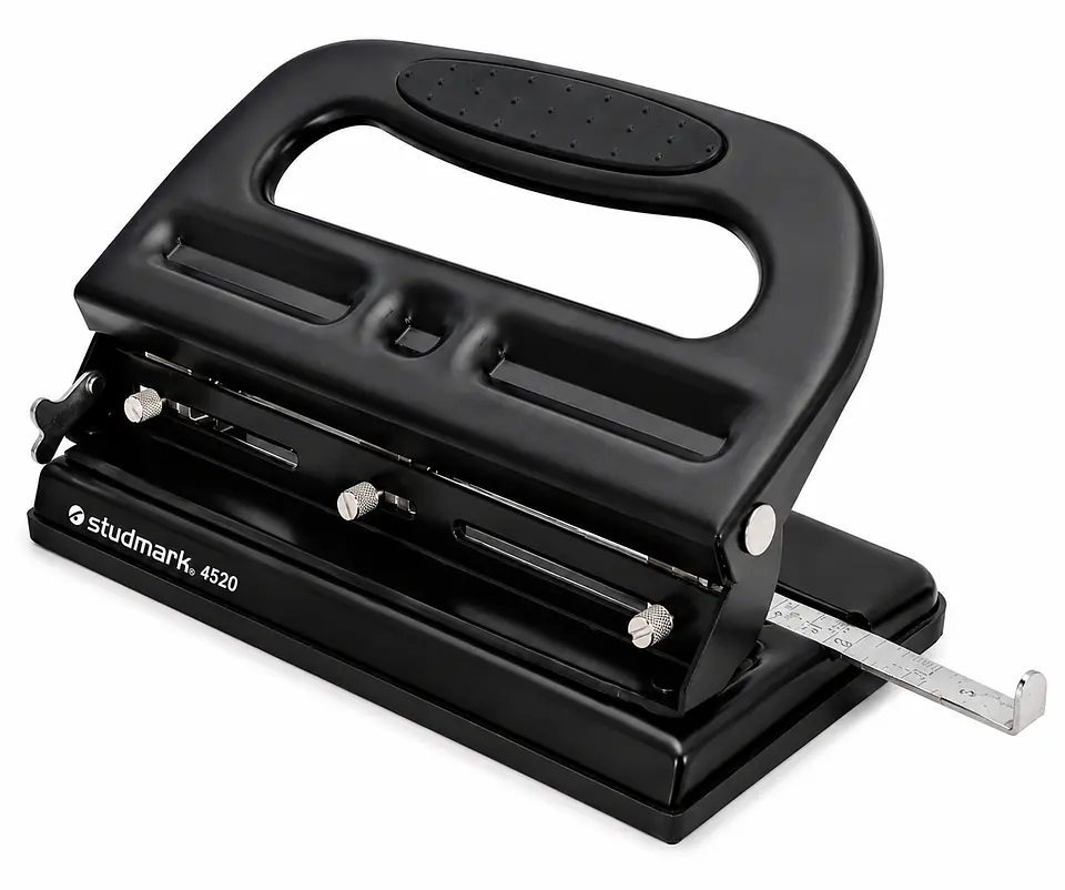 Perforadora Studmark Ajustable de 3 Huecos 10 y 30 Hojas 2