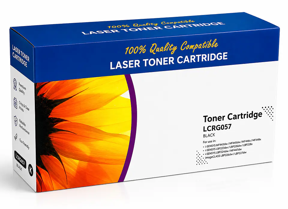 Tóner Compatible Canon 057 Negro para imageCLASS MF445dw, MF448dw, LBP226dw y LBP227dw 1