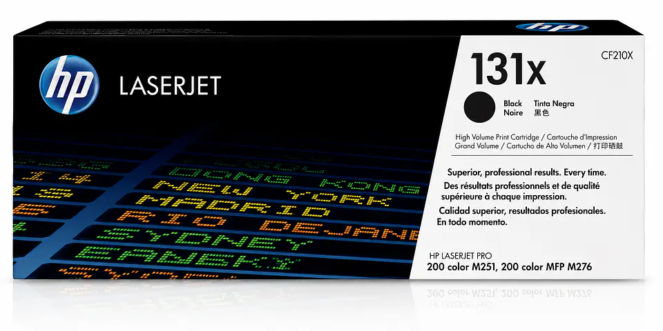 Tóner HP 131X CF210X Original Negro de Alto Rendimiento para Impresoras HP LaserJet Pro 200 Color M251 y M276 1