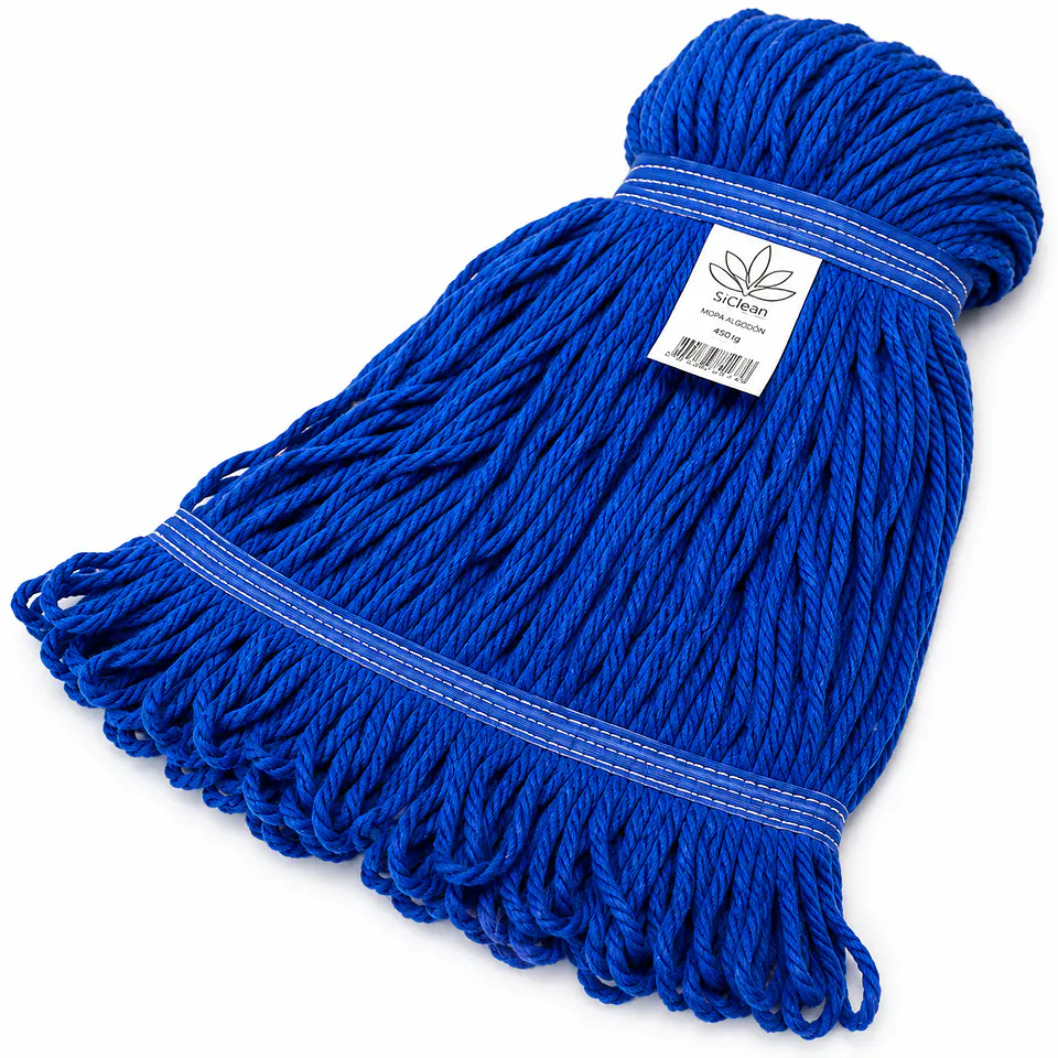 Mopa de Algodón SiClean 450 g Extremos Cosidos Loop End 2