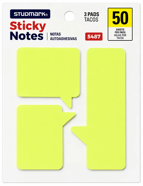Notas Adhesivas Studmark Diseño Burbujas 50 Hojas 3 Bloques ST-05487