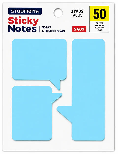 Notas Adhesivas Studmark Diseño Burbujas 50 Hojas 3 Bloques ST-05487