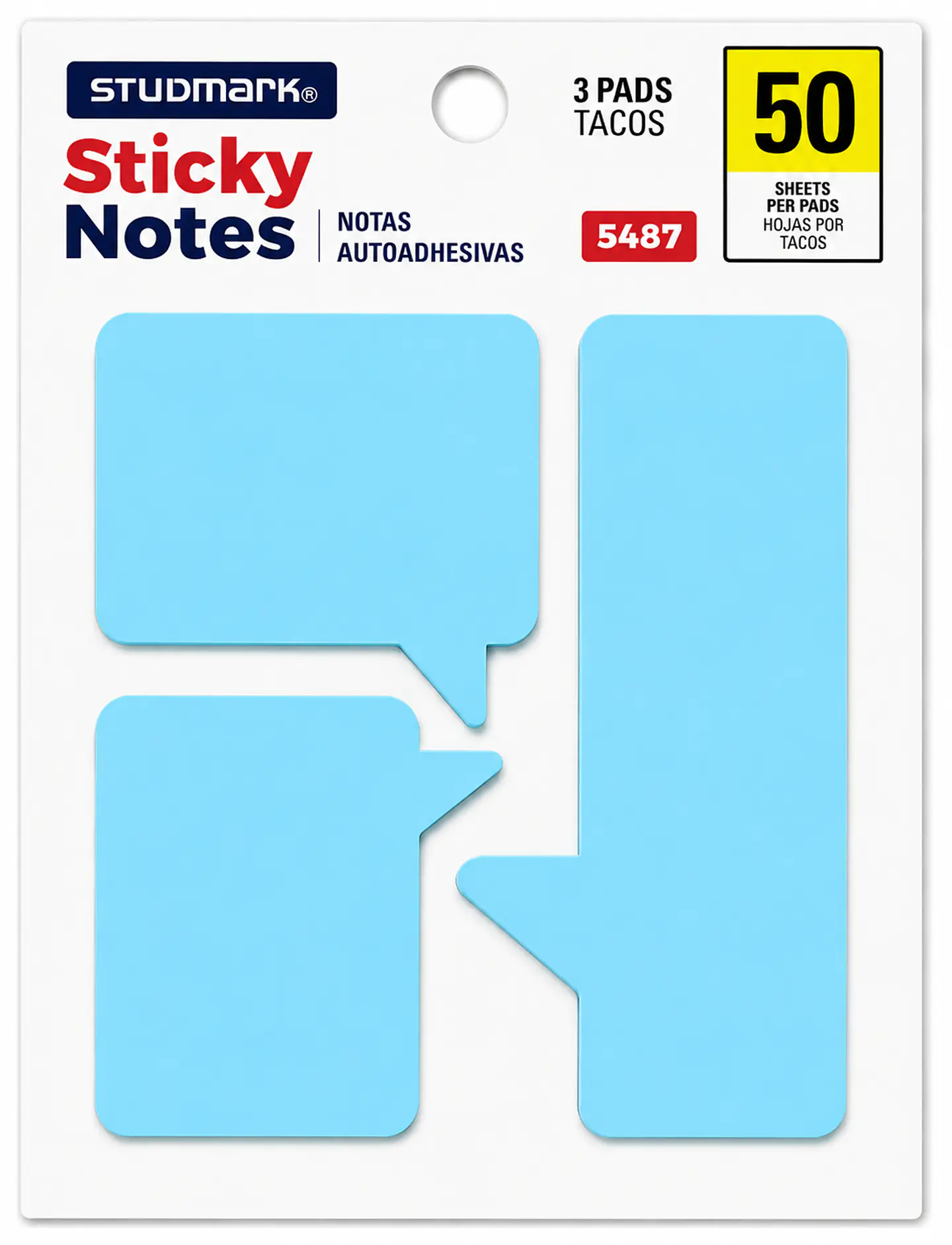 Notas Adhesivas Studmark Diseño Burbujas 50 Hojas 3 Bloques ST-05487 2