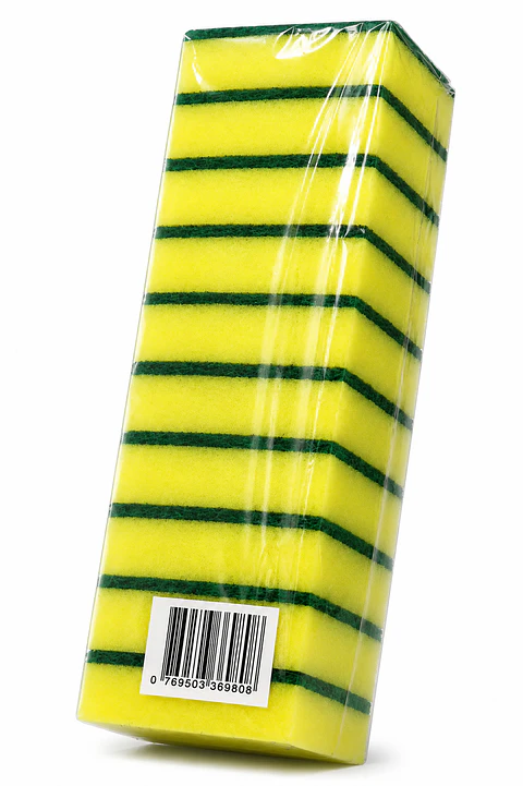 Esponja Abrasiva SiClean 3x4" Paquete de 10 Unidades