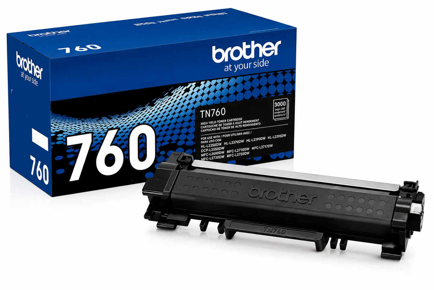 Tóner Original Brother TN-760 Negro Alto Rendimiento 3,000 Páginas 1