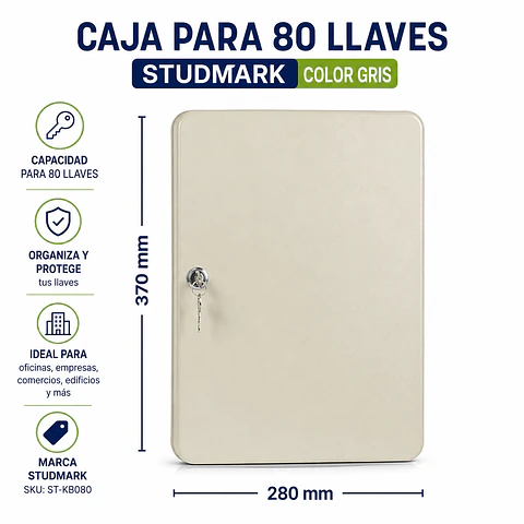 Caja para 80 Llaves Studmark Gris