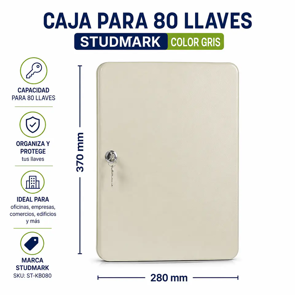 Caja para 80 Llaves Studmark Gris 1