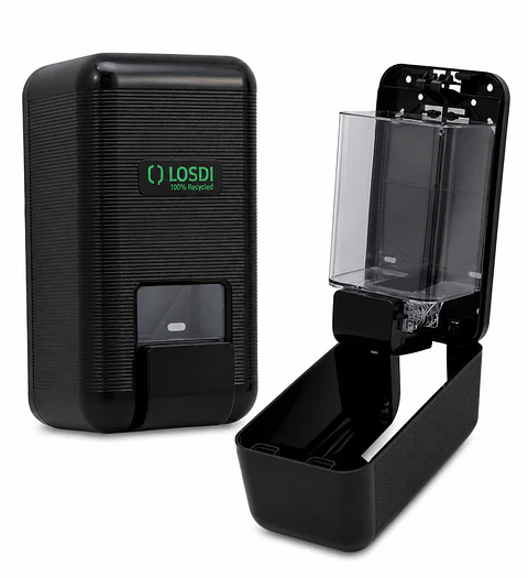 Dispensador Jabón Líquido Losdi Negro 1000 ml Reciclado