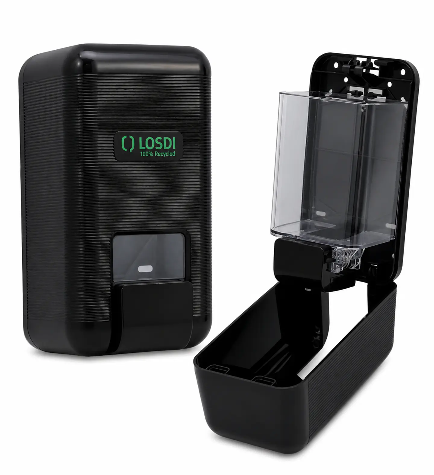 Dispensador Jabón Líquido Losdi Negro 1000 ml Reciclado 2