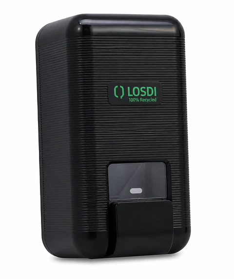 Dispensador Jabón Líquido Losdi Negro 1000 ml Reciclado