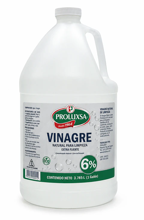 Vinagre Natural de Limpieza Lux Extra Fuerte 6% 1 Galón