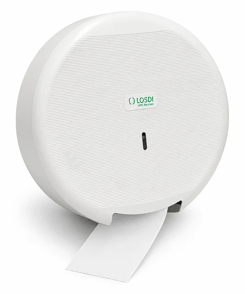 Dispensador Papel Higiénico Jumbo Losdi Blanco Reciclado