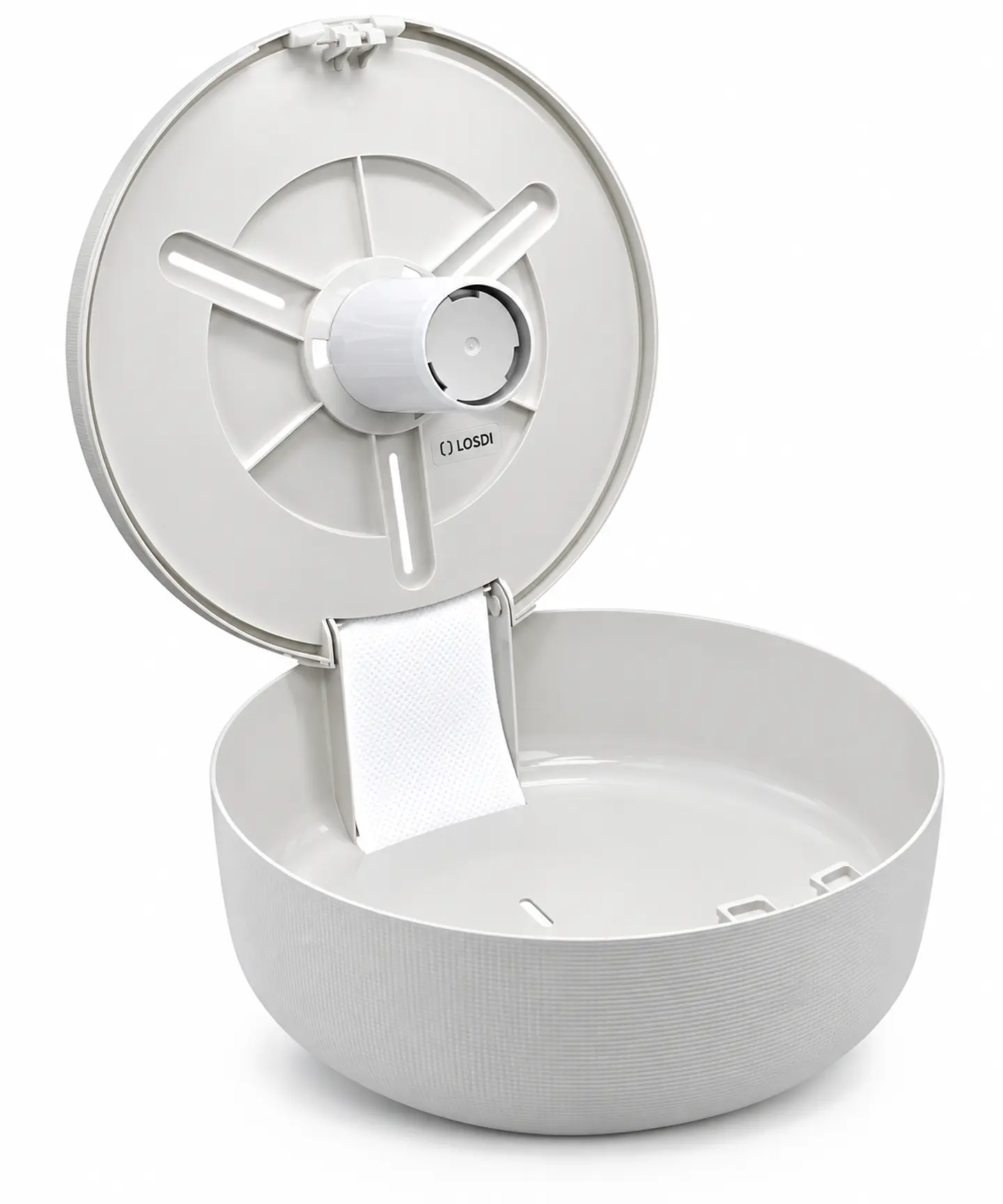 Dispensador Papel Higiénico Jumbo Losdi Blanco Reciclado 2