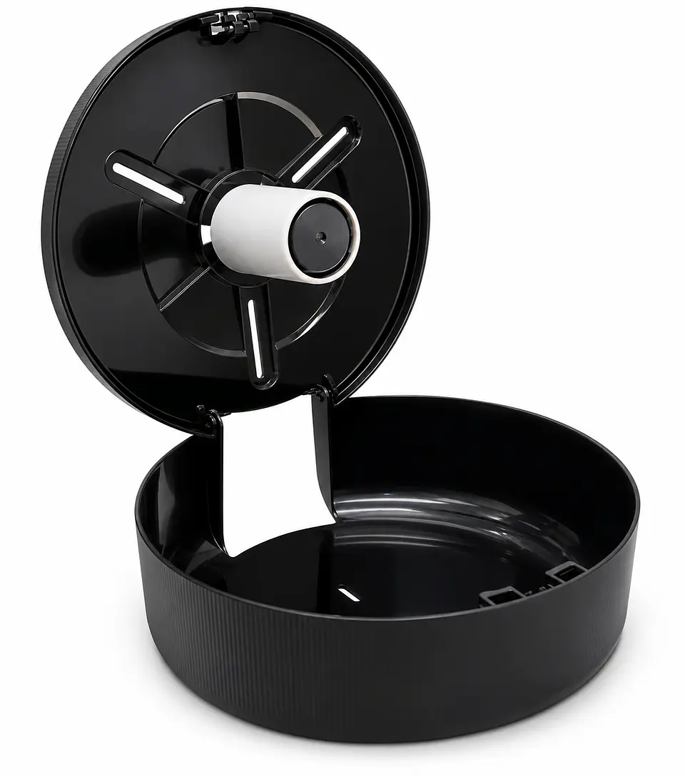 Dispensador Papel Higiénico Jumbo Losdi Negro Reciclado 2