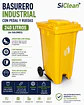 Basurero Industrial 240 Litros con Pedal y Ruedas SiClean - Miniatura 1