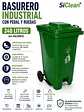 Basurero Industrial 240 Litros con Pedal y Ruedas SiClean - Miniatura 5
