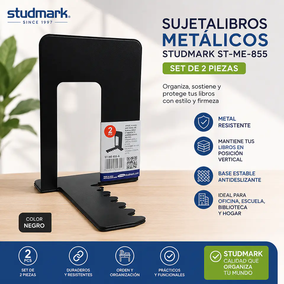 SujetALibros Metálicos Studmark Set de 2 1