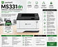 Impresora Lexmark MS331dn Láser Monocromática Dúplex Ethernet - Miniatura 1