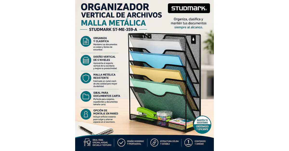 Organizador Vertical Mesh Studmark ST-ME-359-A