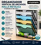 Organizador Vertical de Archivos en Malla Metálica Studmark ST-ME-359-A - Miniatura 1