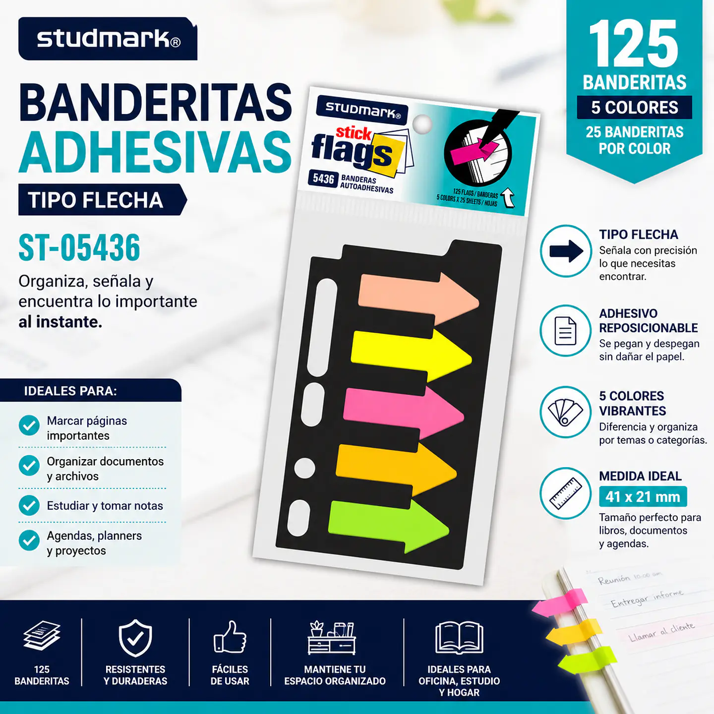 Banderitas Adhesivas Flecha Studmark ST-05436 125 und 1
