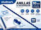 Anillas Studmark 10 mm x100 para 55 Hojas - Miniatura 2