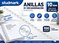 Anillas Studmark 10 mm x100 para 55 Hojas - Miniatura 3