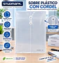 Sobre Plástico Studmark Transparente con Cordel A4 y Oficio - Miniatura 2