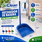 Recogedor de Basura SiClean Plástico con Mango de Madera Forrado – Varios Colores - Miniatura 1