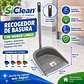 Recogedor de Basura SiClean Plástico con Mango de Madera Forrado – Varios Colores - Miniatura 2