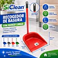 Recogedor de Basura SiClean Plástico con Mango de Madera Forrado – Varios Colores - Miniatura 3