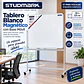 Pizarra Blanca Magnética Móvil 90 x 120 cm con Soporte y Ruedas - Miniatura 2