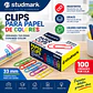 Clips para Papel Studmark 33 mm Caja 100 Unidades - Miniatura 2