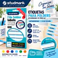 Etiquetas Adhesivas Studmark ST-PRS-43 para Folders 1.4 x 8.7 cm Caja de 200 Unidades - Miniatura 4