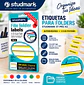 Etiquetas Adhesivas Studmark ST-PRS-43 para Folders 1.4 x 8.7 cm Caja de 200 Unidades - Miniatura 1