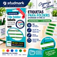 Etiquetas Adhesivas Studmark ST-PRS-43 para Folders 1.4 x 8.7 cm Caja de 200 Unidades - Miniatura 5