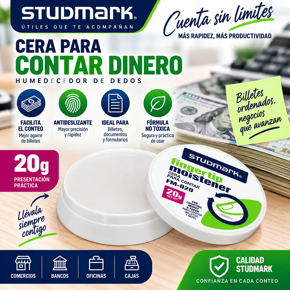 Cera para Contar Dinero Studmark | 20 y 40 gramos 1