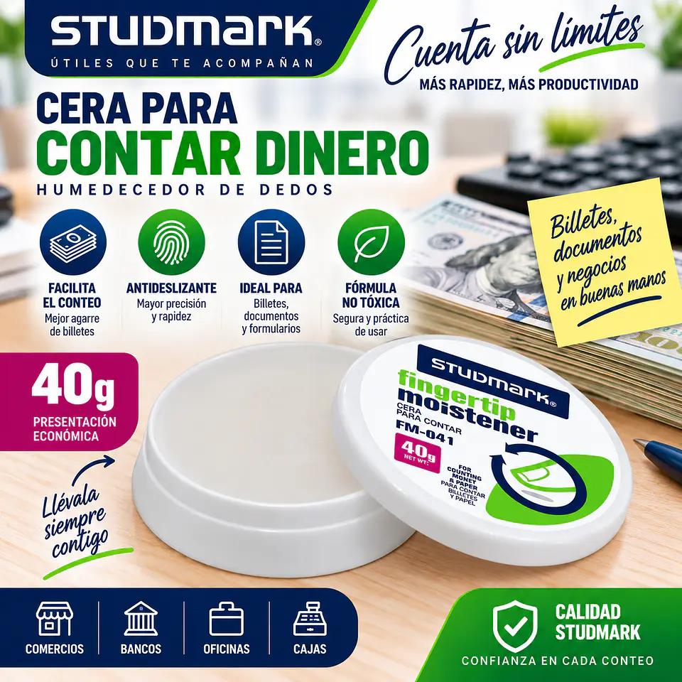 Cera para Contar Dinero Studmark | 20 y 40 gramos 2